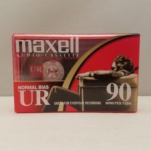 MAXELL Audio Cassette Tape Normal Bias UR 90 Minutes 135m